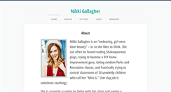 Desktop Screenshot of nikkigallagher.com