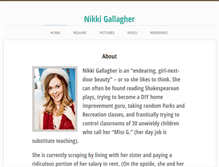 Tablet Screenshot of nikkigallagher.com